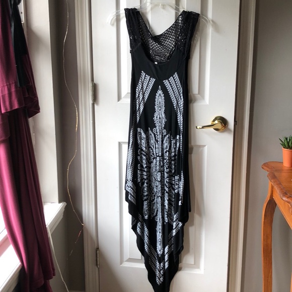 Black dress with design